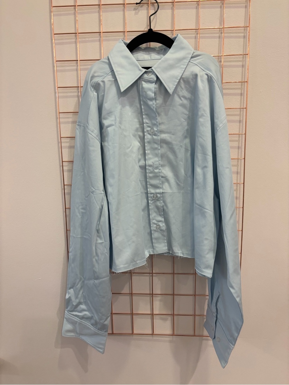 Katie J NYC Pale Blue Button-Down Shirt